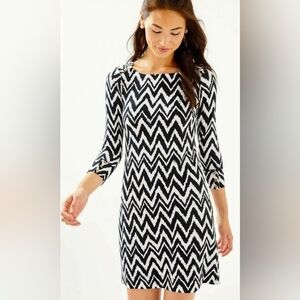 Lilly Pulitzer UPF 50+ Sophie Onyx Get Your Chev On Dress